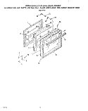 GLASS UPPER OVEN AND LOWER BROILER Diagram and Parts List for B6757^0  Roper Range