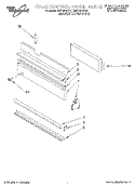 OVEN CONTROL PANEL, LITERATURE Diagram and Parts List for RM770PXBQ1  Whirlpool Wall Oven