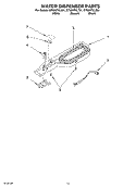 WATER DISPENSER Diagram and Parts List for GT9SHTXLB01  Whirlpool Refrigerator