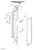 FREEZER DOOR PARTS Diagram and Parts List for TS25CFXTQ01  Estate Refrigerator