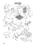 UNIT Diagram and Parts List for 3XED0FHKKQ00  Whirlpool Refrigerator