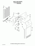 Part Location Diagram of W10756902 Whirlpool DUCT-AIR