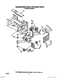 MAGNETRON AND AIR FLOW Diagram and Parts List for MH6600XW1  Whirlpool Microwave