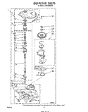 GEARCASE Diagram and Parts List for LA5700XPW4  Whirlpool Washer
