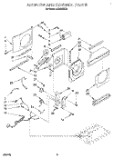 AIR FLOW AND CONTROL Diagram and Parts List for ACM052XZ2  Whirlpool Air Conditioner