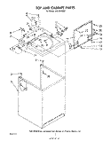 TOP AND CABINET , LITERATURE AND OPTIONAL Diagram and Parts List for LA6100XSW1  Whirlpool Washer