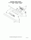 CONTROL PANEL PARTS Diagram and Parts List for KERS807SBL03  KitchenAid Range