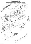 ICEMAKER PARTS Diagram and Parts List for KSRA22ILBL13  KitchenAid Refrigerator