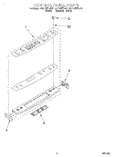 CONTROL PANEL Diagram and Parts List for KGRT507BAL1  KitchenAid Range