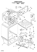 LINER Diagram and Parts List for TT18AKXKT01  Estate Refrigerator