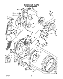 SECTION Diagram and Parts List for KEYE860WWH1  KitchenAid Dryer