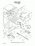 LINER PARTS Diagram and Parts List for IRT184302  Inglis Refrigerator
