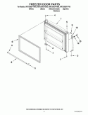 FREEZER DOOR PARTS Diagram and Parts List for WRT359SFYB00  Whirlpool Refrigerator