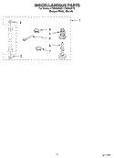 MISCELLANEOUS Diagram and Parts List for LTG5243DT3  Whirlpool Washer Dryer Combo