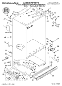 CABINET PARTS Diagram and Parts List for KBRC36FKS02  KitchenAid Refrigerator