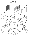 UNIT PARTS Diagram and Parts List for ET1RHMXKQ05  Whirlpool Refrigerator
