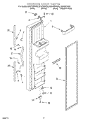 FREEZER DOOR Diagram and Parts List for GD27DIXHS00  Whirlpool Refrigerator