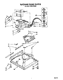 MACHINE BASE Diagram and Parts List for RAX5133AG0  Roper Washer