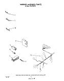 WIRING HARNESS Diagram and Parts List for DP8700XTN1  Whirlpool Dishwasher