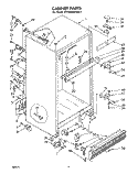 CABINET Diagram and Parts List for ET18MK2LWR1  Whirlpool Refrigerator