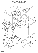Part Location Diagram of 3379387 Whirlpool PANEL