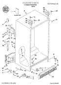 Part Location Diagram of 2196049 Whirlpool SHIM, HINGE TOP