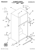 CABINET, LITERATURE Diagram and Parts List for TT18AKXKT00  Estate Refrigerator