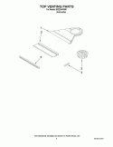 TOP VENTING PARTS Diagram and Parts List for IBS224PWM0  Whirlpool Wall Oven