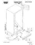 CABINET Diagram and Parts List for RV2099RBW01  Roper Freezer