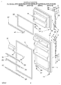 DOOR Diagram and Parts List for ET17JKYBN00  Whirlpool Refrigerator