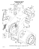 SECTION Diagram and Parts List for KEYE750VTO0  KitchenAid Dryer