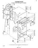 CABINET Diagram and Parts List for ET16JK1MWR2  Whirlpool Refrigerator