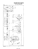 GEARCASE Diagram and Parts List for LA6000XPW2  Whirlpool Washer