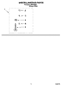 MISCELLANEOUS PARTS OPTIONAL PARTS (NOT INCLUDED) Diagram and Parts List for LSR7010PQ0  Whirlpool Washer