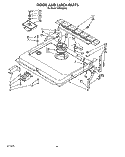 DOOR AND LATCH Diagram and Parts List for KPDI620T2  KitchenAid Dishwasher