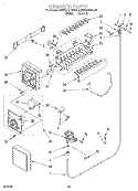 ICEMAKER, LIT/OPTIONAL Diagram and Parts List for KSRS22QDAL00  KitchenAid Refrigerator