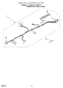 WIRING HARNESS Diagram and Parts List for LCR5232DQ0  Whirlpool Washer