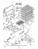Part Location Diagram of 987302 Whirlpool SHIELD, EVAPORATOR TOP