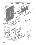 UNIT Diagram and Parts List for RT14DKYAL01  Roper Refrigerator