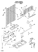 UNIT PARTS Diagram and Parts List for CT16SKXRQ00  Whirlpool Refrigerator