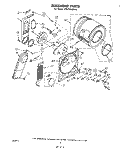 SECTION Diagram and Parts List for LE5700XMW2  Whirlpool Dryer