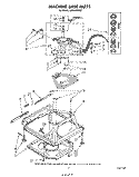 MACHINE BASE Diagram and Parts List for LA5600XPW7  Whirlpool Washer