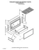 FREEZER DOOR AND BASKET PARTS Diagram and Parts List for KBRO36FTX05  KitchenAid Refrigerator