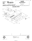 CONSOLE Diagram and Parts List for DU4500XR0  Whirlpool Dishwasher