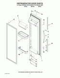 REFRIGERATOR DOOR PARTS Diagram and Parts List for ED2CHQXVB02  Whirlpool Refrigerator
