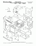 OVEN PARTS Diagram and Parts List for KEBC247VWH02  KitchenAid Wall Oven