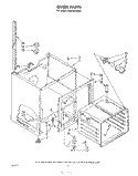 OVEN Diagram and Parts List for RM978BXSW0  Whirlpool Microwave Oven Combo