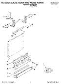 DOOR AND PANEL PARTS Diagram and Parts List for KUDP02FSPA3  KitchenAid Dishwasher