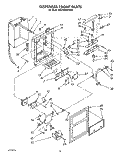 DISPENSER FRONT Diagram and Parts List for 6ED25DQXVW00  Whirlpool Refrigerator