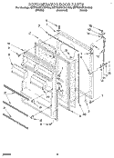 REFRIGERATOR DOOR, LIT/OPTIONAL Diagram and Parts List for 8ET20NKXAN00  Whirlpool Refrigerator